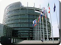 Le Parlement européen<br />bâtiment L.Weiss - Strasbourg