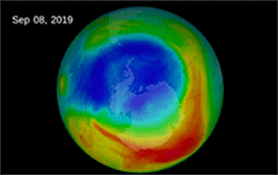 6- Le trou dans la couche d'ozone (NASA)